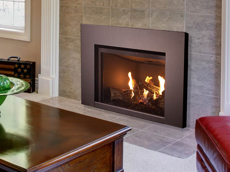 Superior DRI2027 direct-vent gas insert product shot, alternate surround front option