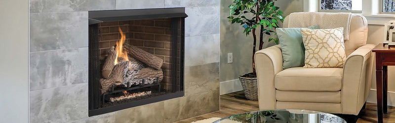 Superior VRT3132 vent-free gas firebox lifestyle room scene hero banner