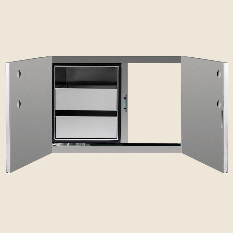 Summerset 36" 2-Drawer Dry Storage Pantry & Access Door Combo