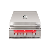 TrueFlame 25-Inch Built-In Gas Grill — manufacturer front view