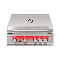 TrueFlame 32-Inch Built-In Gas Grill — manufacturer front view