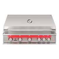 TrueFlame 40-Inch Built-In Gas Grill — manufacturer front view