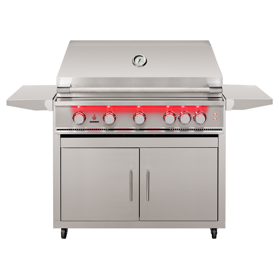 TrueFlame 40-Inch Freestanding Gas Grill with Cart