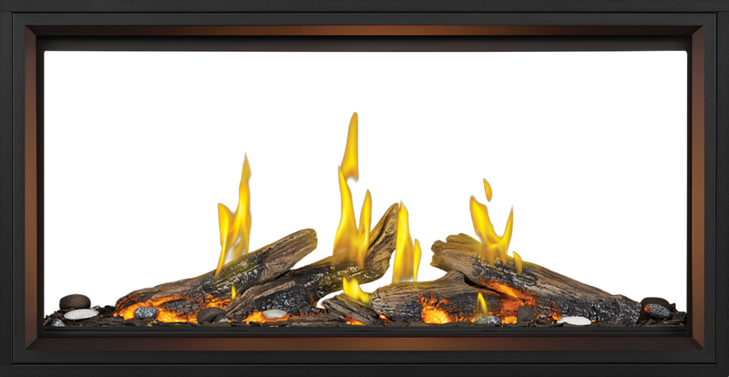 Napoleon Tall Linear Vector 50" See-Through Direct Vent Gas Fireplace - Model TLV50LN2