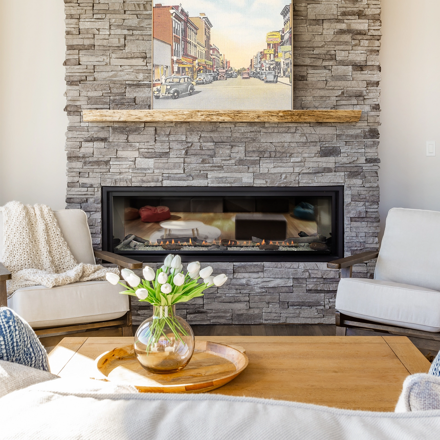 Empire Boulevard 48" See-Through Vent-Free Linear Gas Fireplace