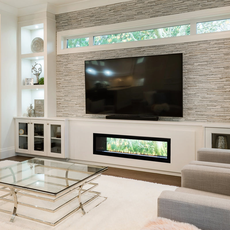 Empire Boulevard 60" See-Through Vent-Free Linear Indoor/Outdoor Gas Fireplace - Model VFLB60SP90-OUT
