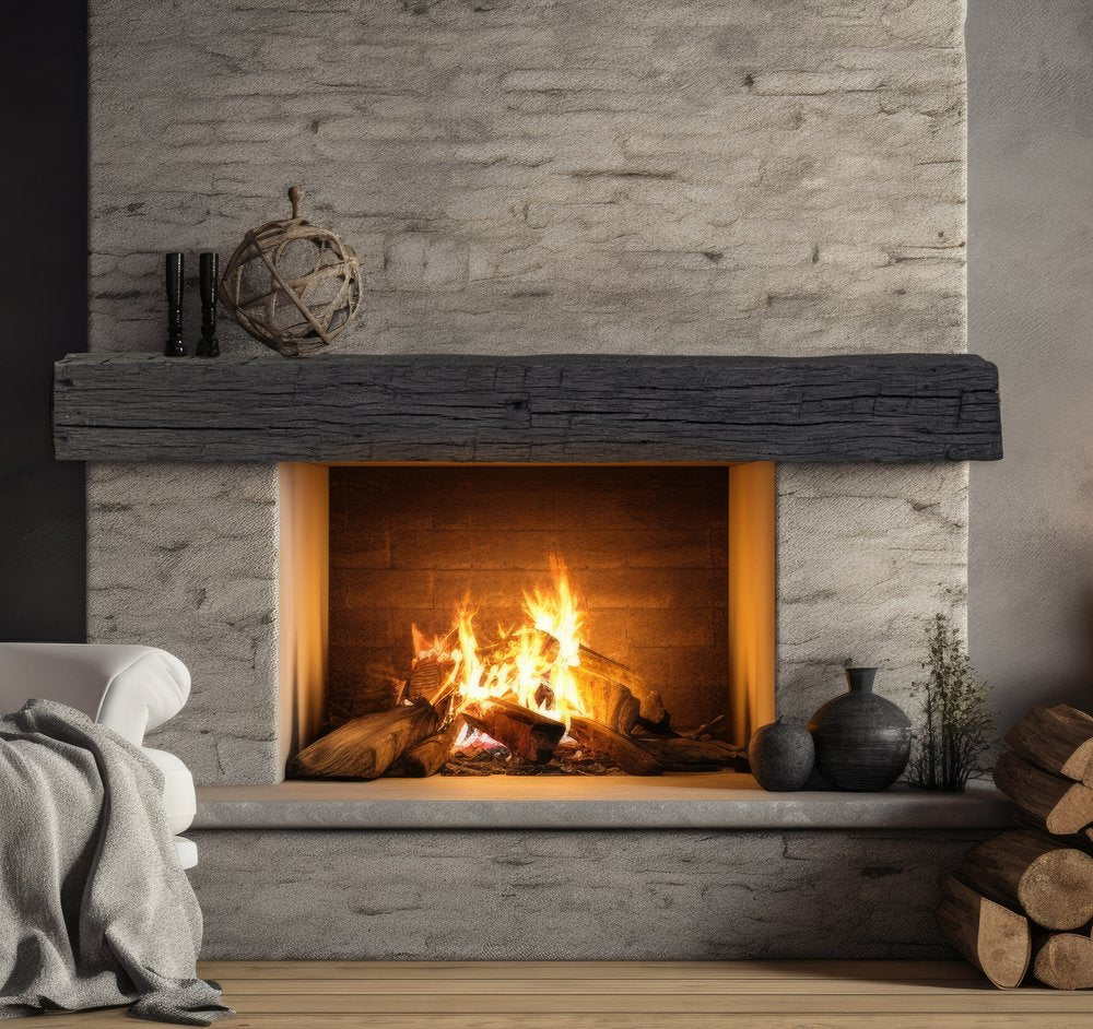 Tabacco Non-Combustible Concrete Mantel Shelf Eclipse Finish