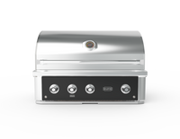 Wildfire Ranch Pro 36-Inch Built-In Gas Grill — black stainless steel fascia