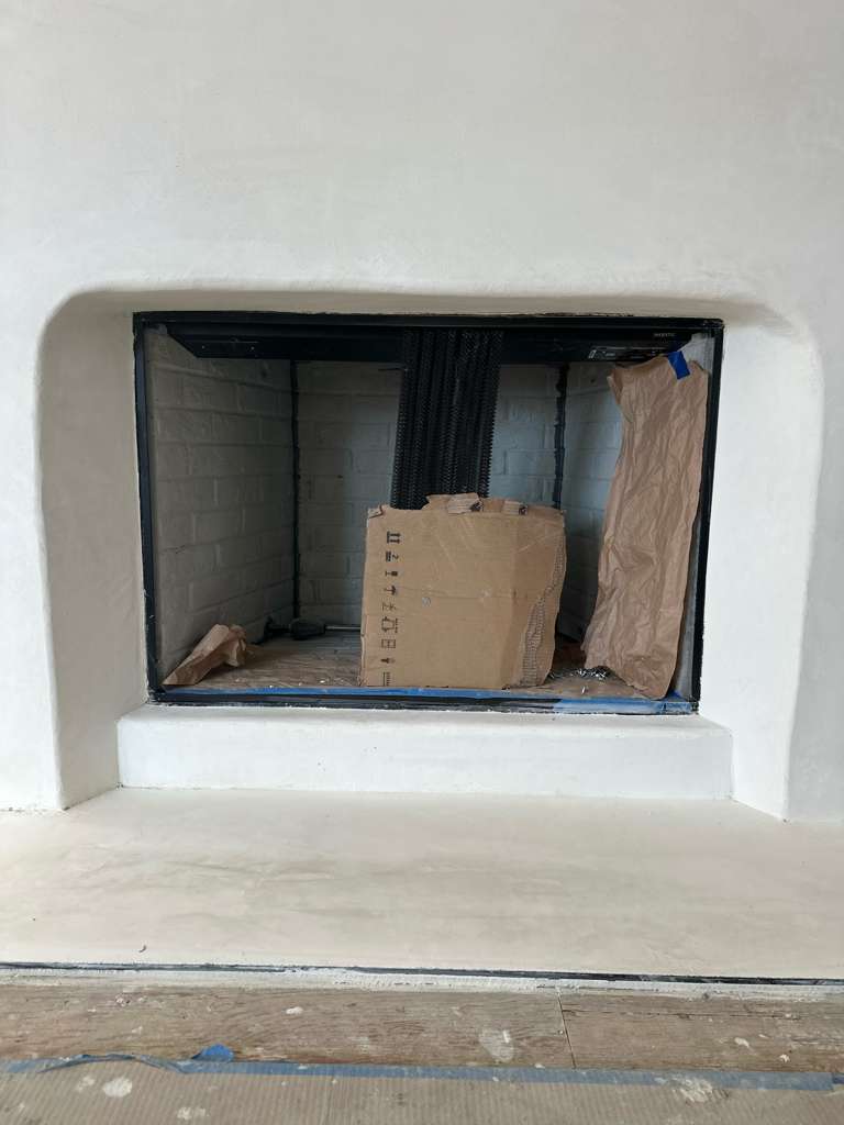 Slim Legend Doors ZC / Exact Size 43 11/16 W x 28 11/16" H / Rustic Copper / Contour Handles / Arch Window Pane - Drawing Provided / Clear Glass / Cabinet Doors