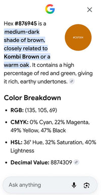 Custom LH Sample : Teak color match