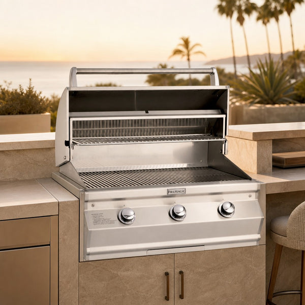 Fire Magic Choice Multi-User CM540i 30" Built-In Natural Gas Grill with Analog Thermometer — lifestyle
