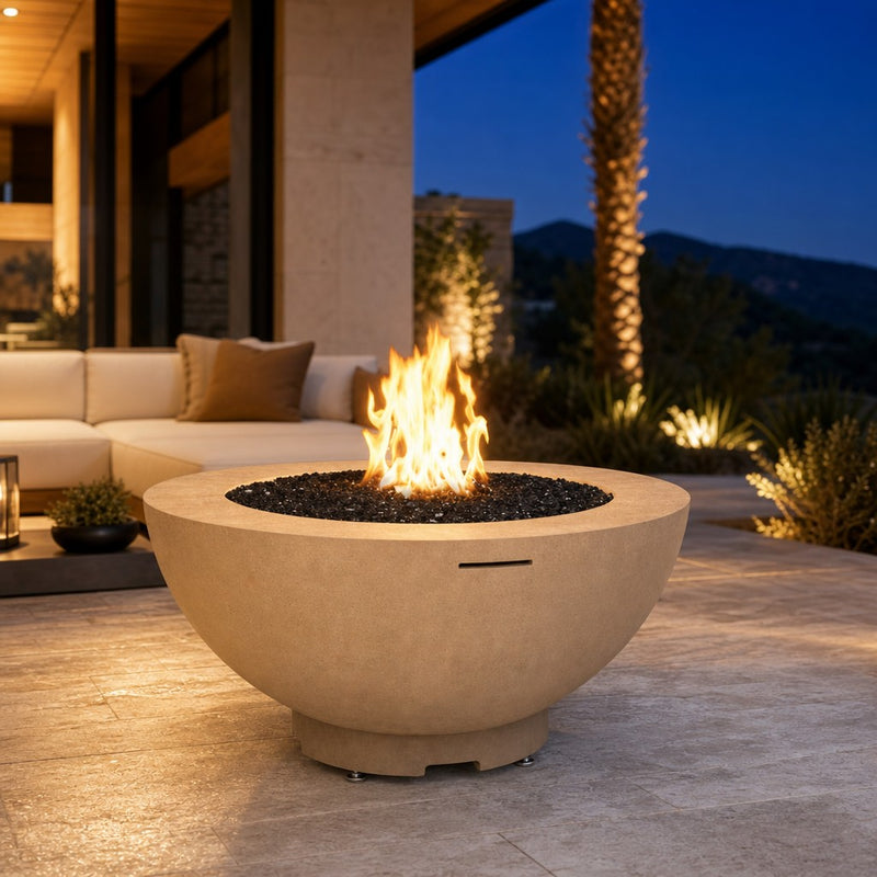 American Fyre Designs 48" Round Fire Bowl — lifestyle