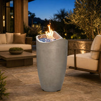 American Fyre Designs Wave 20" Fire Urn — lifestyle