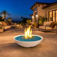 American Fyre Designs 32" Marseille Round Fire Bowl — lifestyle