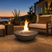 American Fyre Designs 24" Marseille Round Fire Bowl — lifestyle