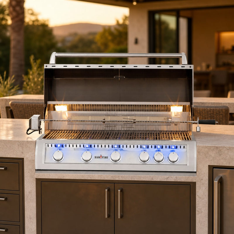 SunFire 38" Built-In 5-Burner Gas Grill (Natural Gas) — lifestyle