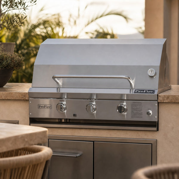 ProFire Professional Series 36-Inch Built-In Natural Gas Grill — lifestyle