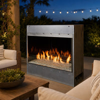 Fire Garden 4024 Linear Outdoor Gas Fireplace - 40" Single-Sided — lifestyle