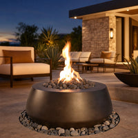 Belize Concrete Fire Pit — lifestyle