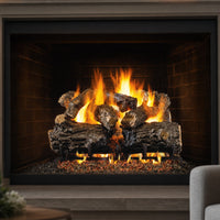 Peterson Real Fyre Burnt Rustic Oak Vented Gas Log Set — lifestyle