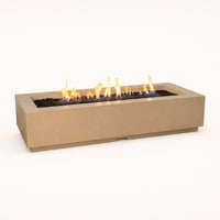 American Fyre Designs 72" Louvre Long Rectangle Gas Fire Pit — studio