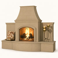 American Fyre Designs Grand Phoenix 113" Vented Outdoor Gas Fireplace — studio