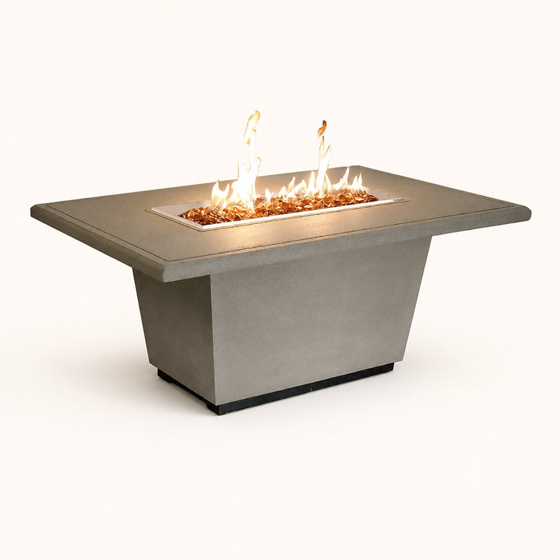 American Fyre Designs Cosmopolitan 54" Rectangle Gas Fire Table — studio