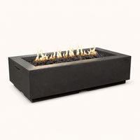 American Fyre Designs Louvre 56" Rectangle Gas Fire Pit — studio