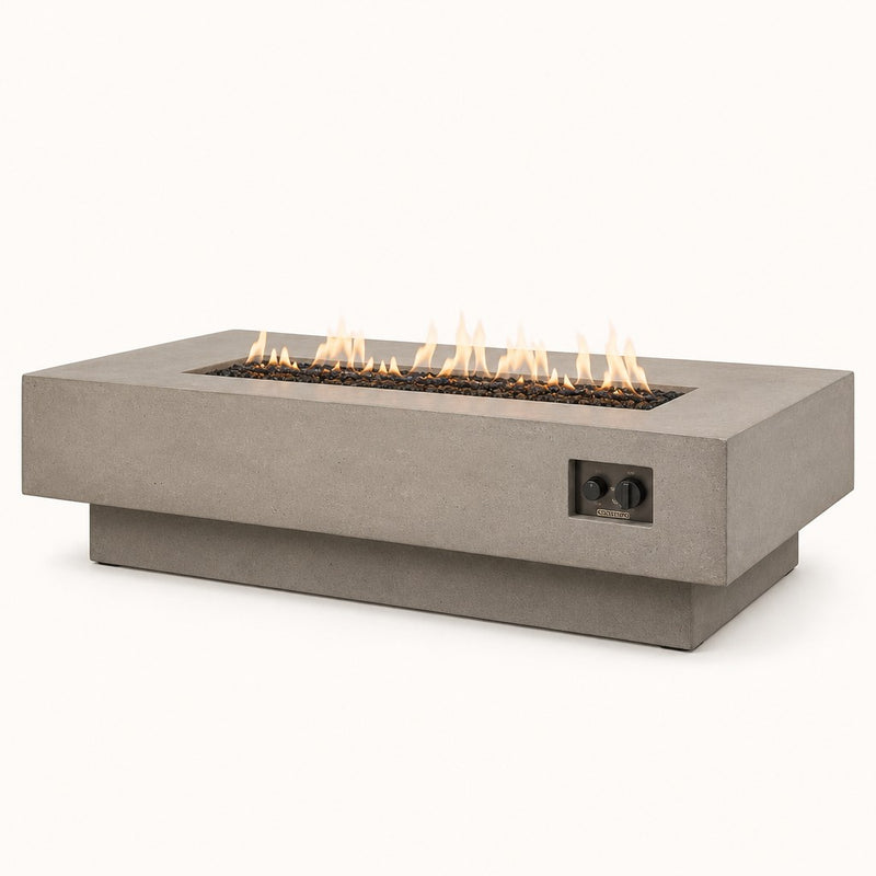 American Fyre Designs Contempo Long LP Select Fire Table 76" - Light Basalt — studio