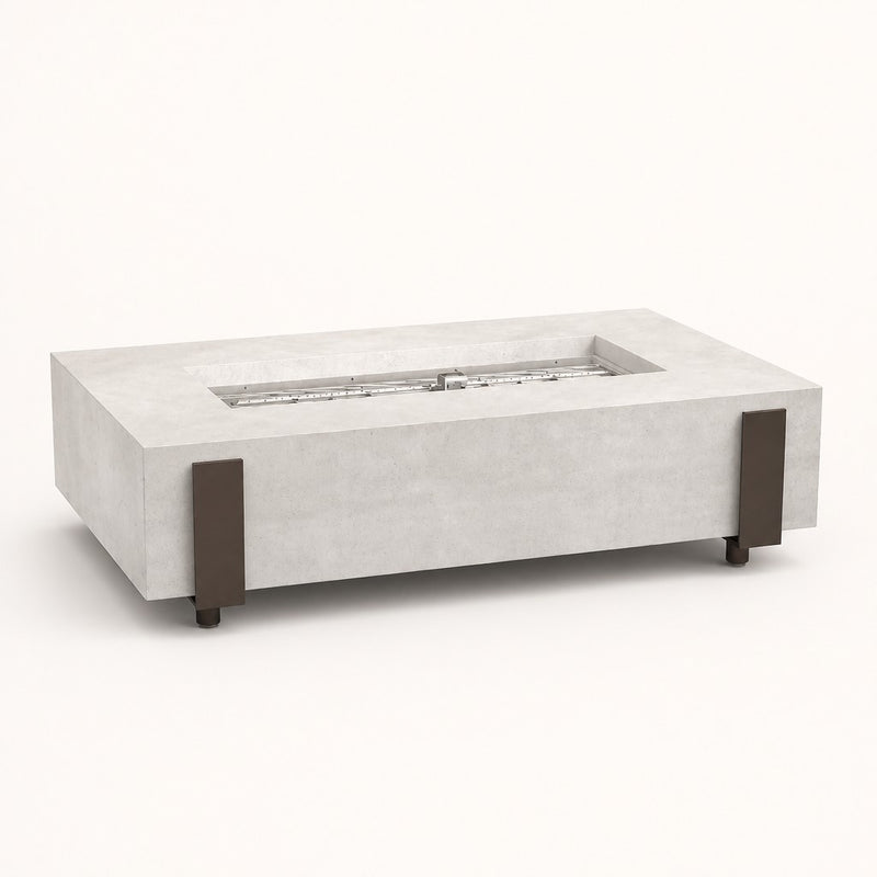 American Fyre Designs Iron Saddle 60" Gas Fire Table — studio