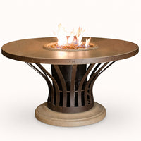 American Fyre Designs Fiesta 54" Round Dining Fire Table — studio