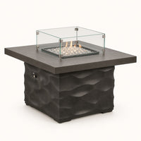 American Fyre Designs Voro 36" Square Gas Fire Table — studio