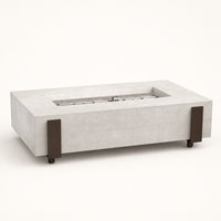 American Fyre Designs Iron Saddle 60" Gas Fire Table - Smoke, Natural Gas, Manual Ignition — studio