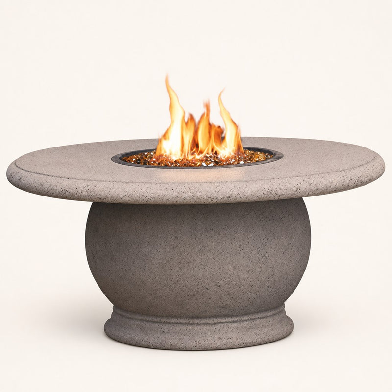 American Fyre Designs Amphora 48" Round Gas Fire Table — studio