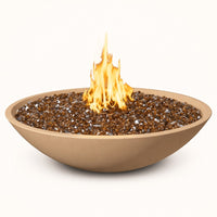 American Fyre Designs 40" Marseille Round Gas Fire Bowl — studio