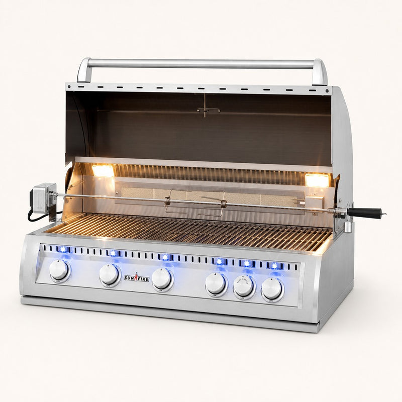 SunFire 38" Built-In 5-Burner Gas Grill (Natural Gas) — studio