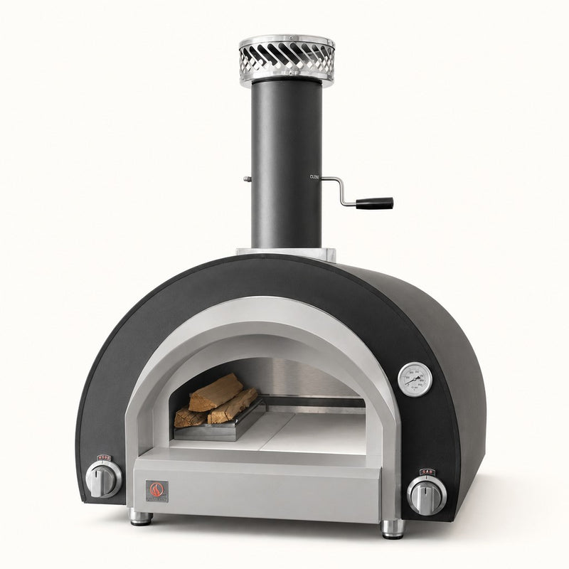 Summerset 32" Countertop Hybrid Gas & Wood-Fired Outdoor Pizza Oven — studio