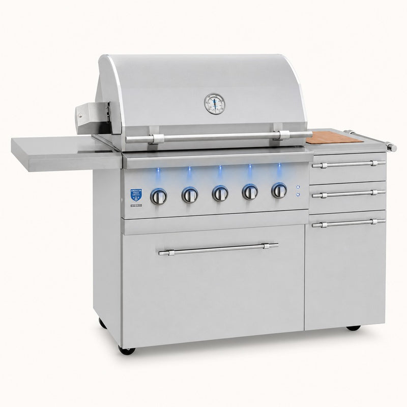 American Made Grills Encore 36" Freestanding Hybrid Grill — studio