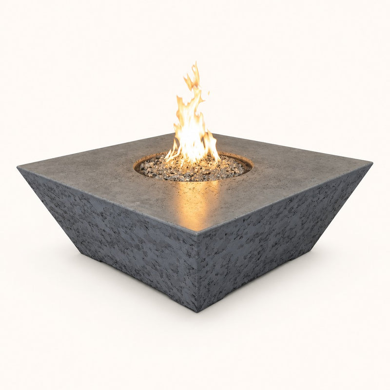 Grand Canyon Olympus Square 48" GFRC Gas Fire Table - Gray, Propane — studio