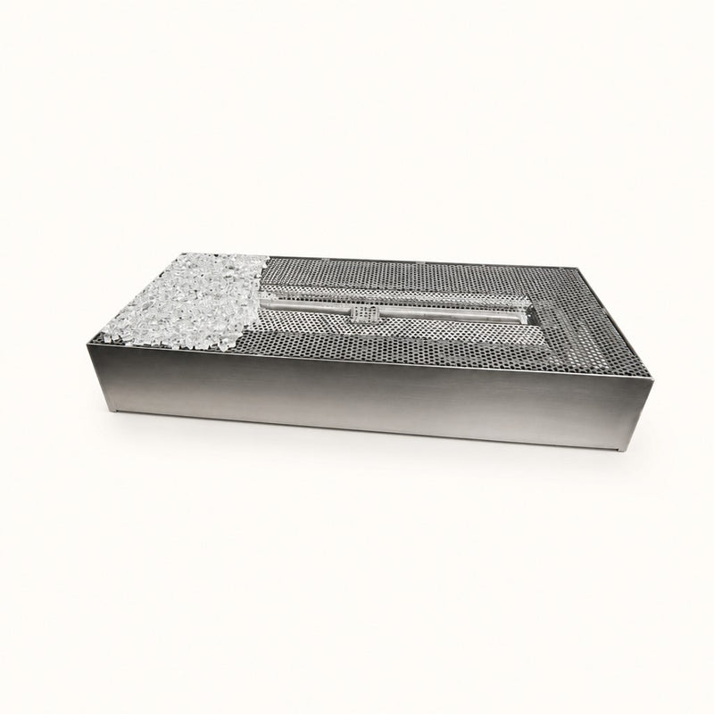 Grand Canyon Bedrock 24" Linear Drop-In Vented Gas Burner & Case — studio