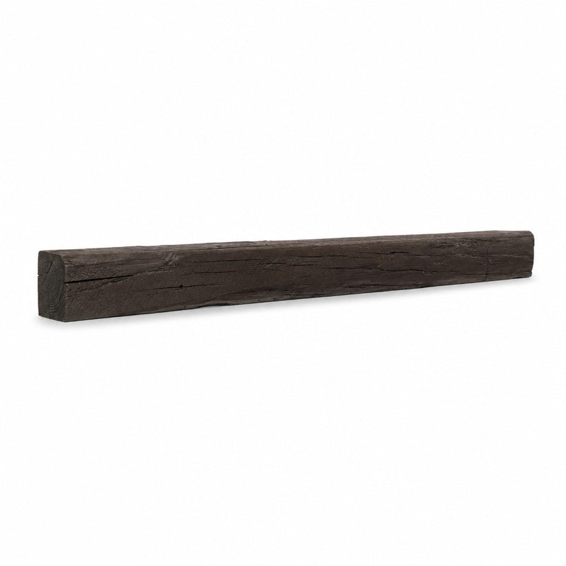 Cabin Pine Non-Combustible Concrete Mantel Shelf Roasted Chestnut Finish