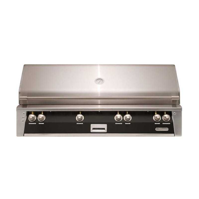Alfresco ALXE 56-Inch Built-In Natural Gas All Grill With Sear Zone And Rotisserie in Jet Black Matte - ExceptionalFire