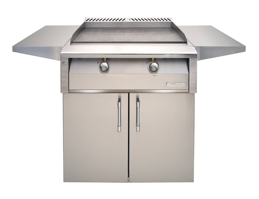 Alfresco 30-Inch Dual-Zone Gas Griddle with Cart