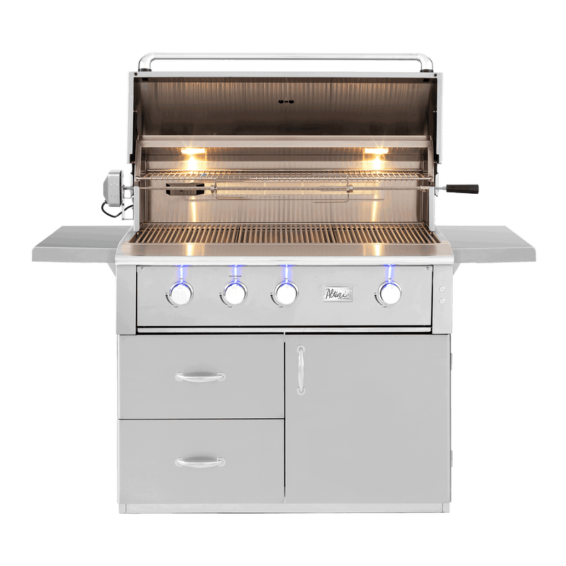 Alturi 42" Freestanding Grill — open view