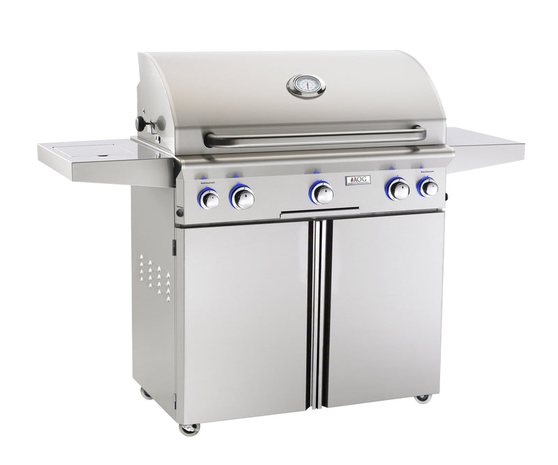 American Outdoor Grill 36-Inch L-Series 3-Burner Portable Gas Grill with Rotisserie Backburner & Side Burner
