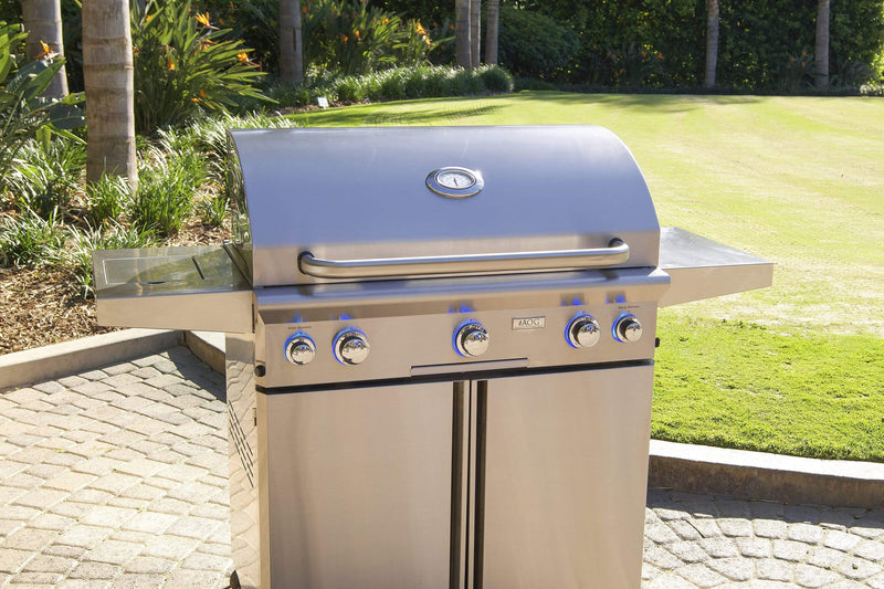 American Outdoor Grill 36-Inch L-Series 3-Burner Portable Gas Grill with Rotisserie Backburner & Side Burner
