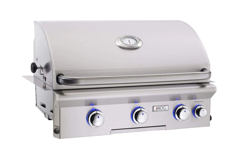 American Outdoor Grill L-Series 30" 3-Burner Built-In Natural Gas Grill with Rotisserie & Back Burner