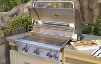 American Outdoor Grill L-Series 30" 3-Burner Built-In Natural Gas Grill with Rotisserie & Back Burner