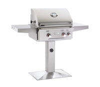 American Outdoor Grill 24" T-Series Patio Post Natural Gas Grill with Rotisserie Backburner