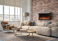 Astound 50" Flexmount Electric Fireplace wall-mounted modern design with customizable flame colors and smart controls